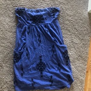Express strapless summer dress